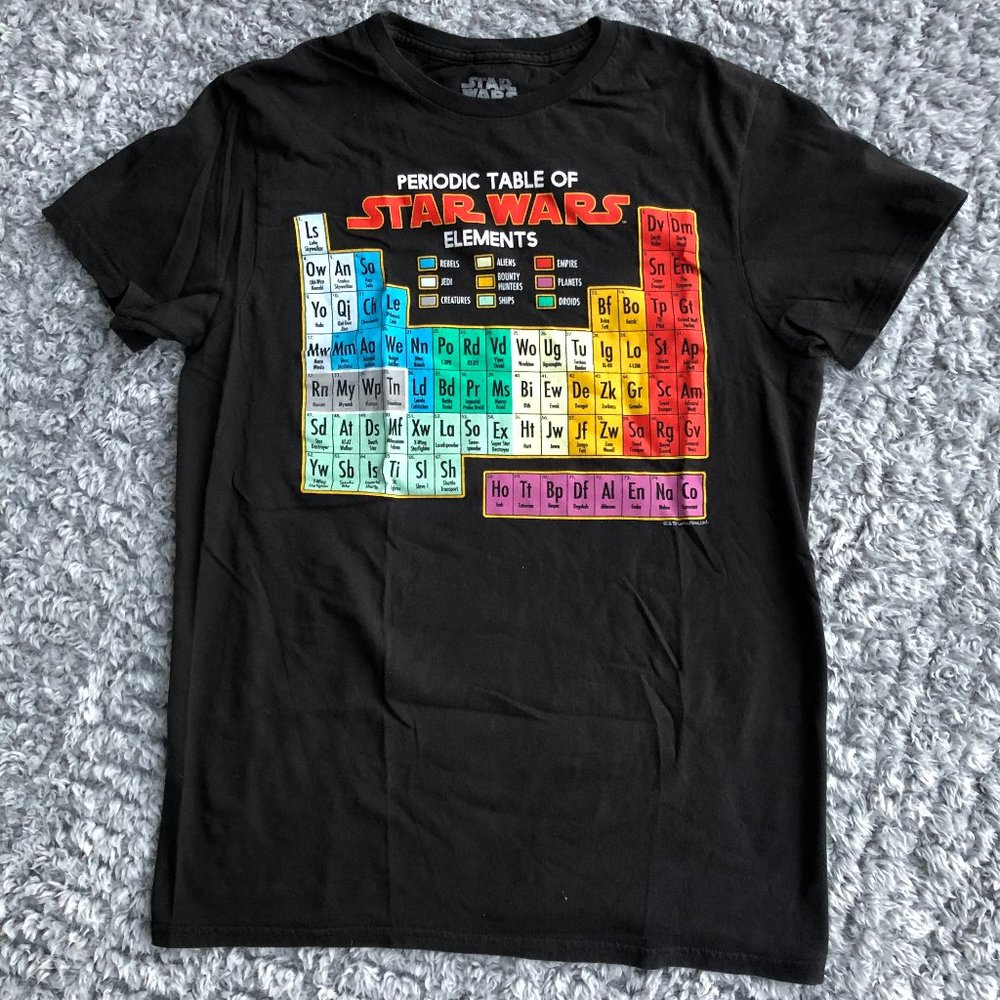 Star Wars Periodic Table T-Shirt Unisex